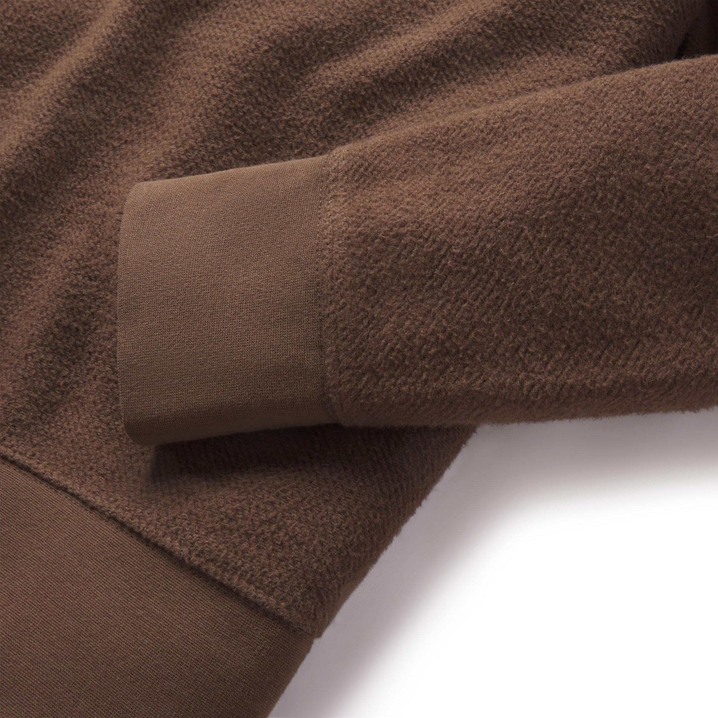 Dunlop Reverse Fleece Crew Neck - Dark Earth Product Image