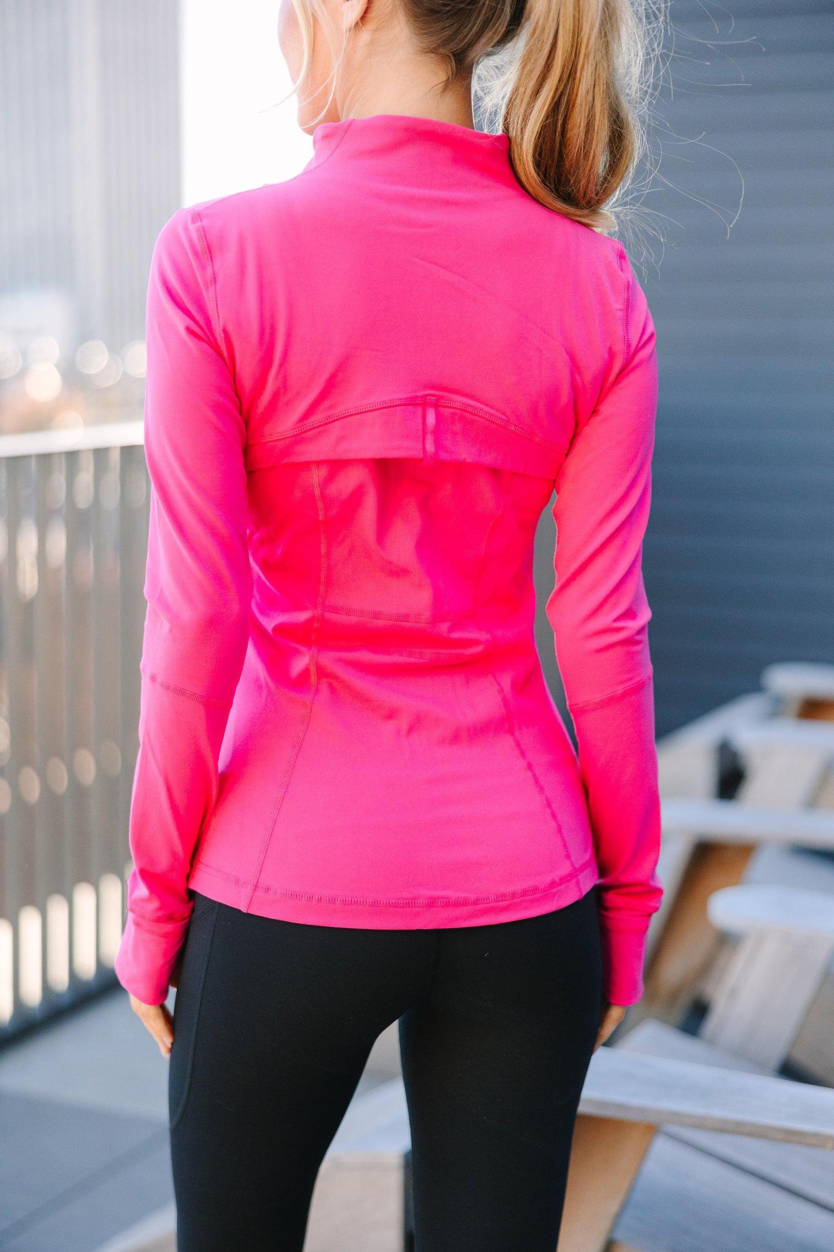 On Your Terms Fuchsia Pink Jacket Female Product Image