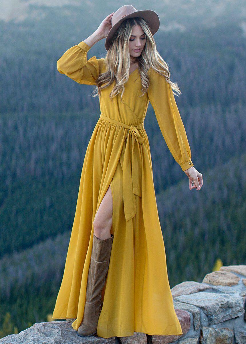 Aniya Dress in Mustard Female Product Image