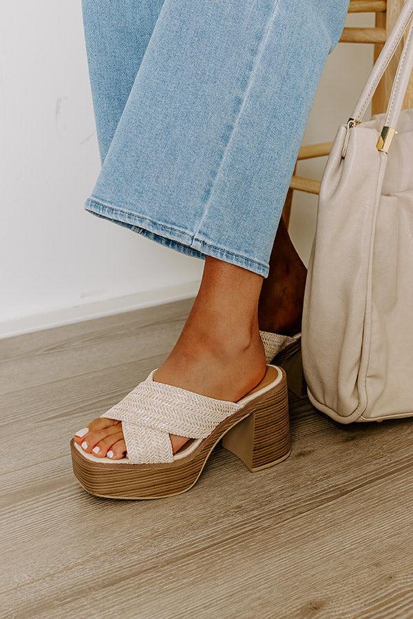 The Elsa Raffia Heel Product Image