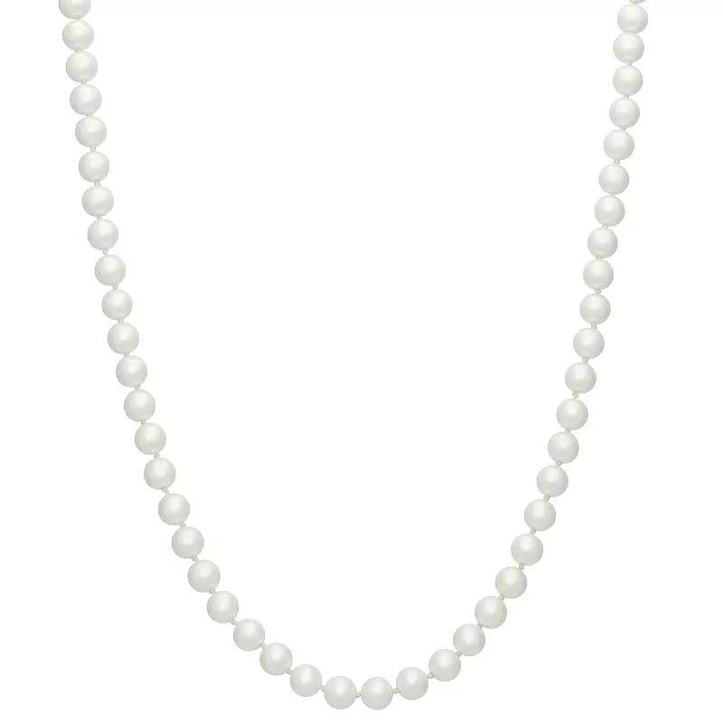 You're Invited... Simulated Pearl Necklace, Women's, Silver Tone Product Image