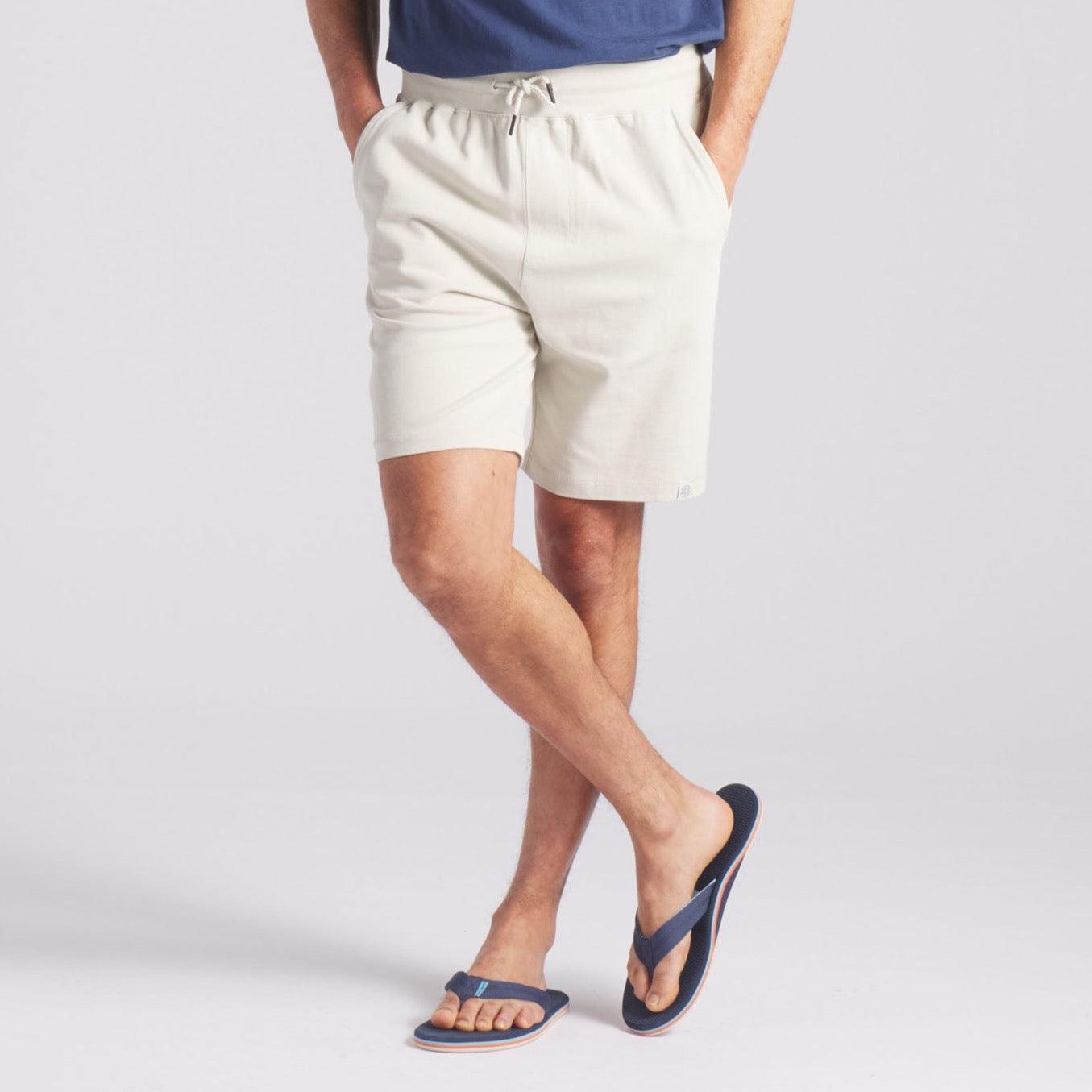 Elevated Jersey Draw Cord Shorts 8" - Light Pebble Product Image