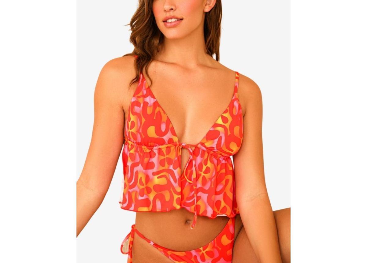 Dippin' Daisy's Women's Goldie Tie Front Triangle Top - Product Image
