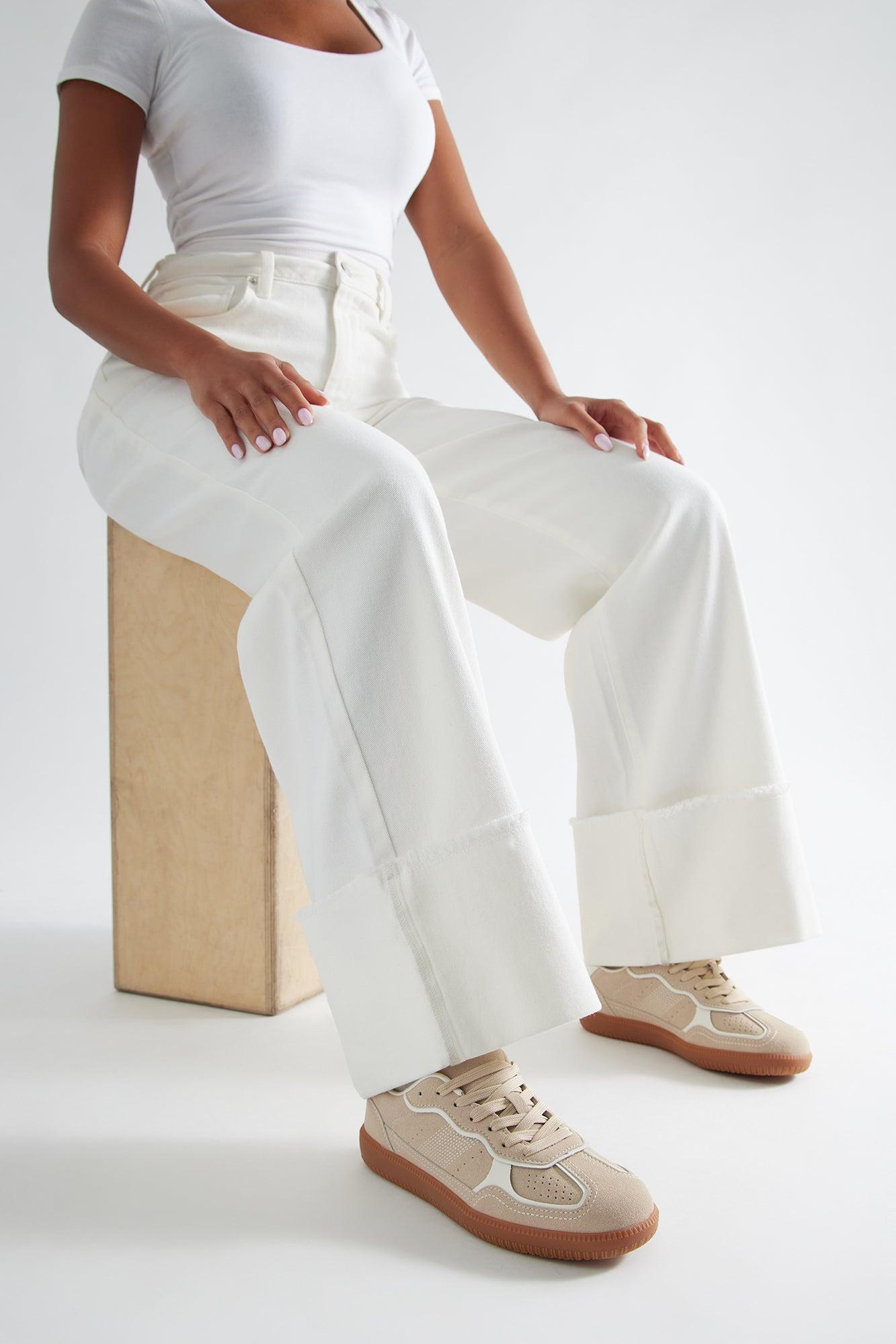 Polo Lace Up Sneakers - Beige Female Product Image