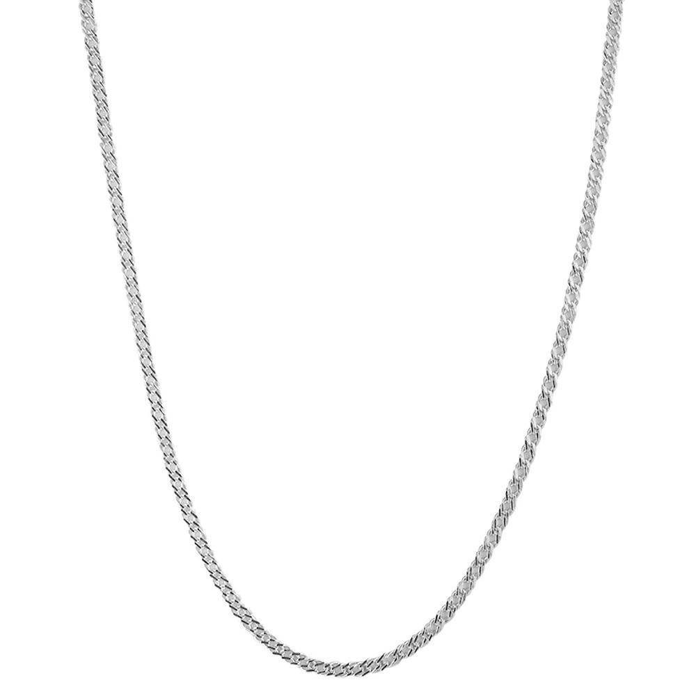Sunkissed Sterling Double Curb Chain Necklace, Women's, Size: 18", Silver Tone Product Image