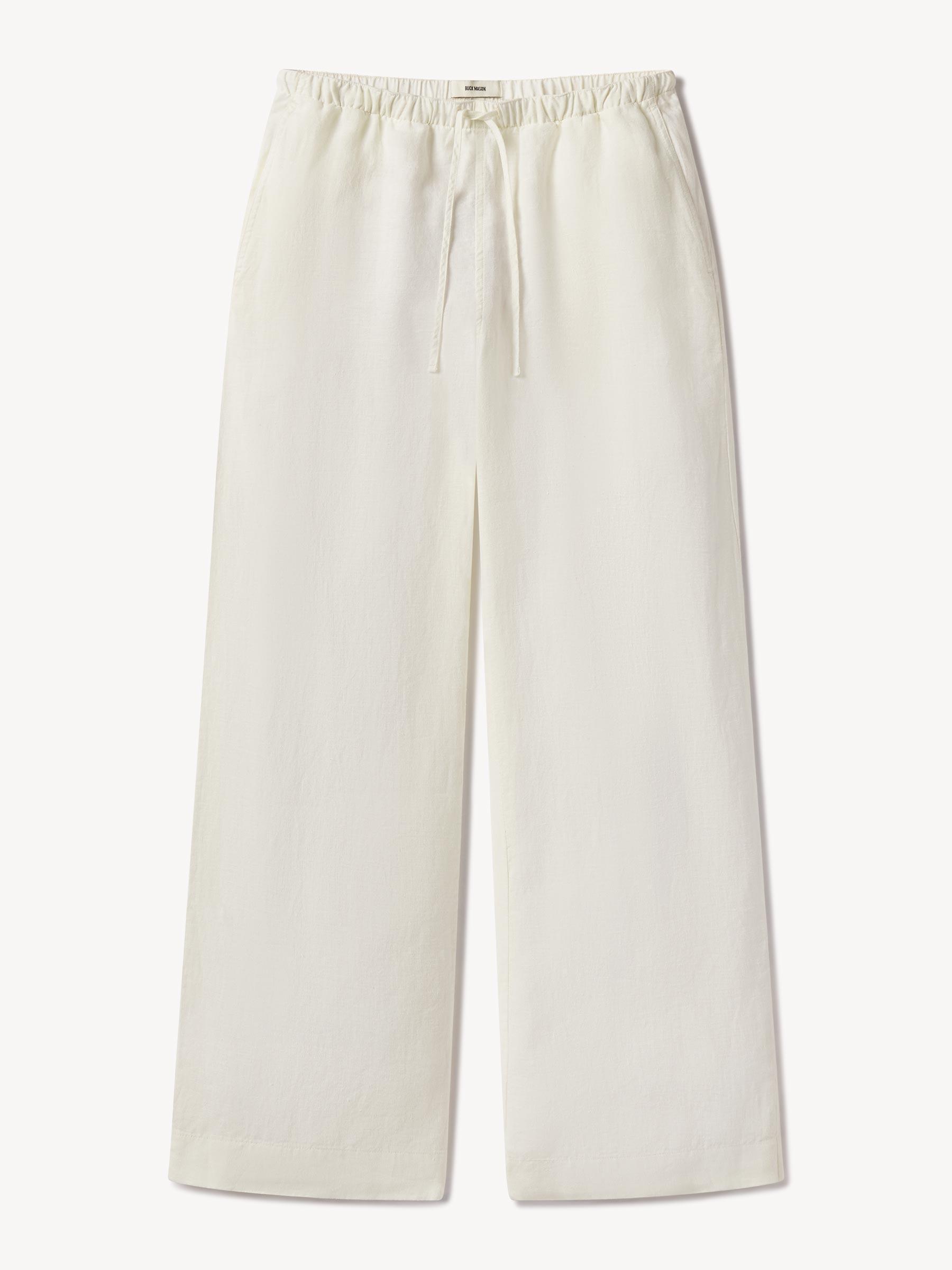 Soft White Coastal Linen Camisole Product Image