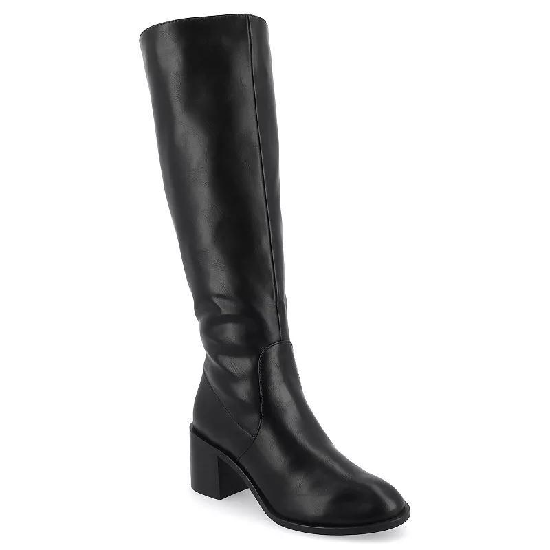 Journee Tru Comfort Foam™ Women's Romilly Calf Boots, Size: 6.5, Black Product Image