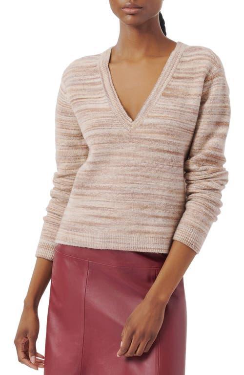 Womens Space-Dyed Cotton-Blend Sweater Product Image