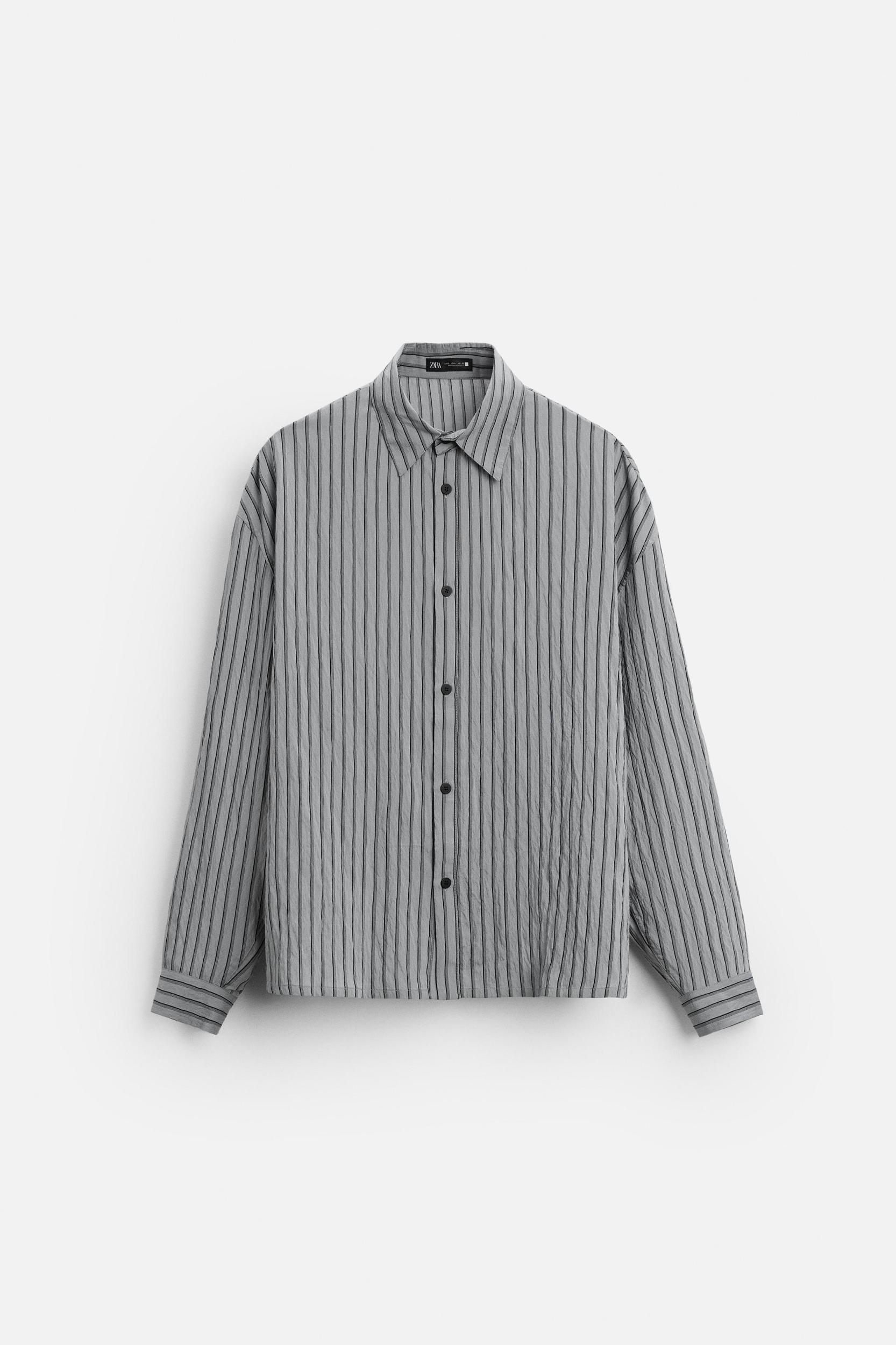 VISCOSE BLEND STRIPED SHIRT Product Image