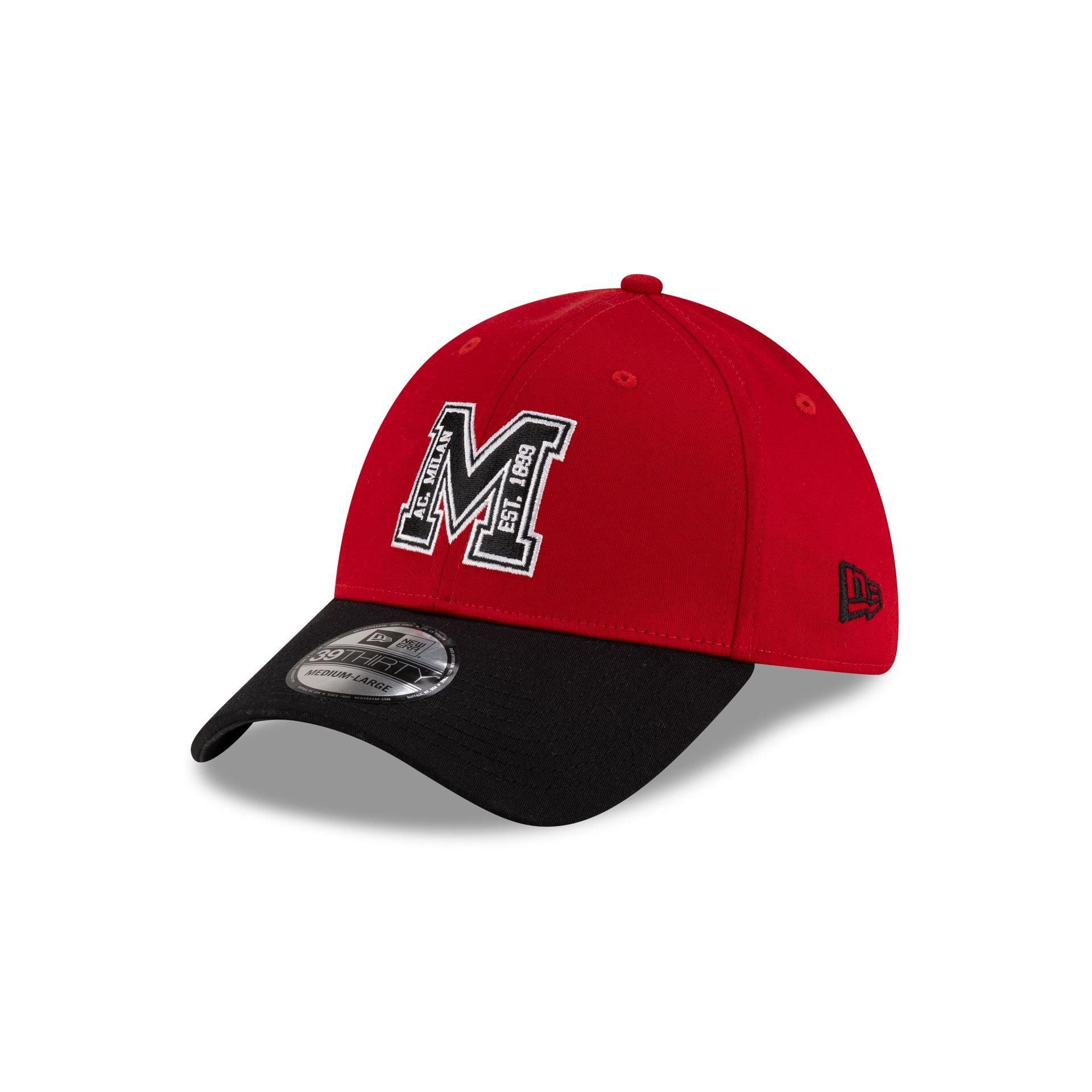 AC Milan M Logo Scarlet 39THIRTY Stretch Fit Hat Male Product Image