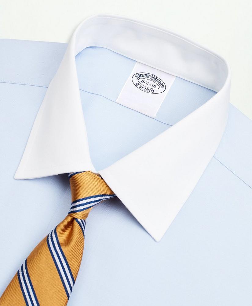 Stretch Supima® Cotton Non-Iron Pinpoint Oxford Ainsley Collar Dress Shirt Product Image