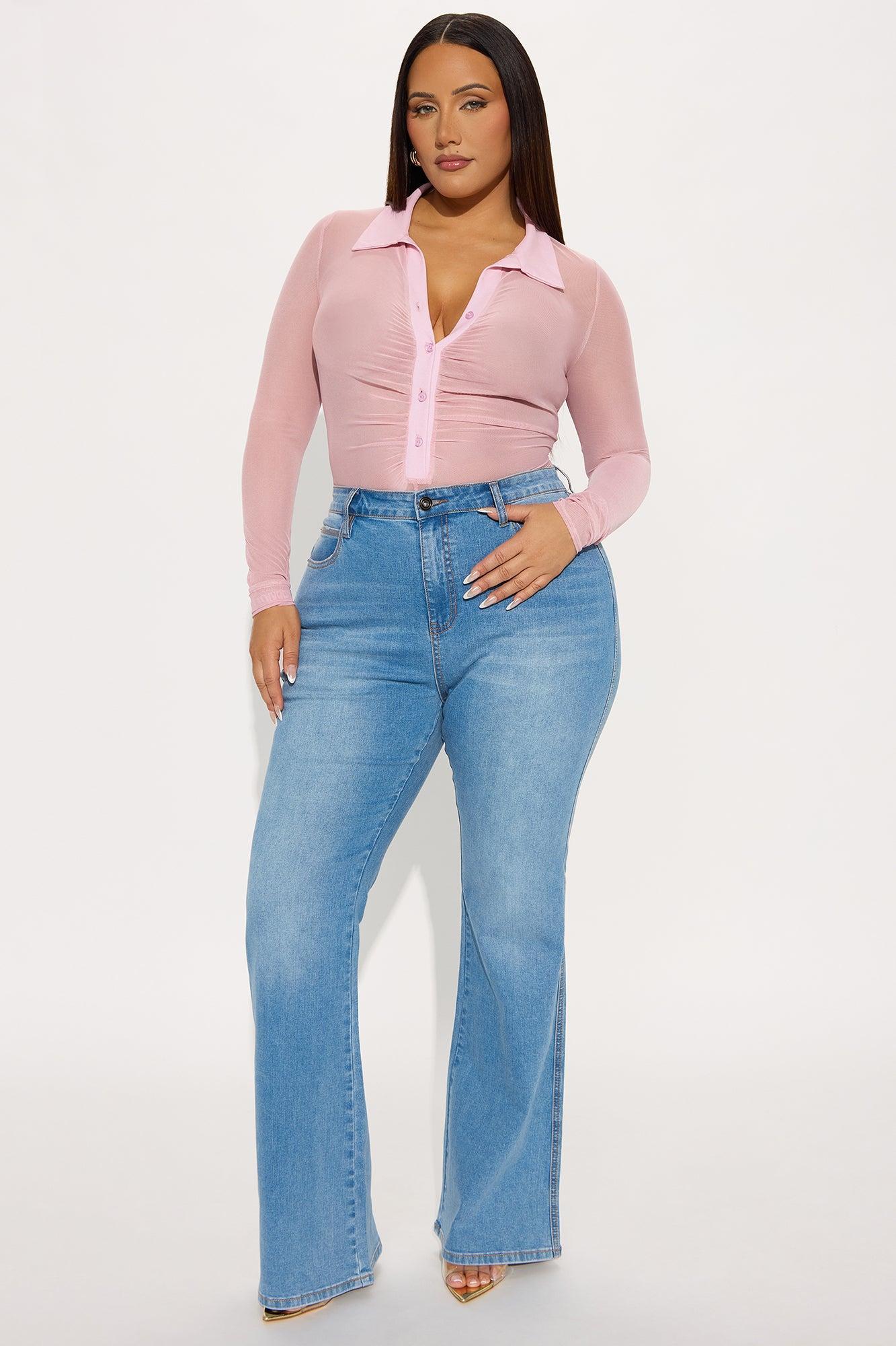 Beatrice Mid Rise Flare Jeans - Medium Wash Product Image