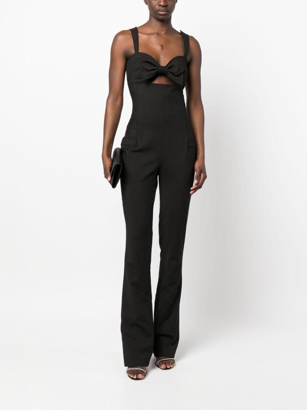 bow-detail sleeveless jumpsuit Product Image