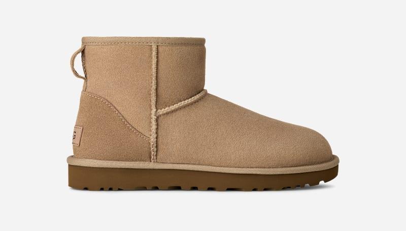 UGG Womens Classic Mini II Sheepskin Classic Boots Product Image