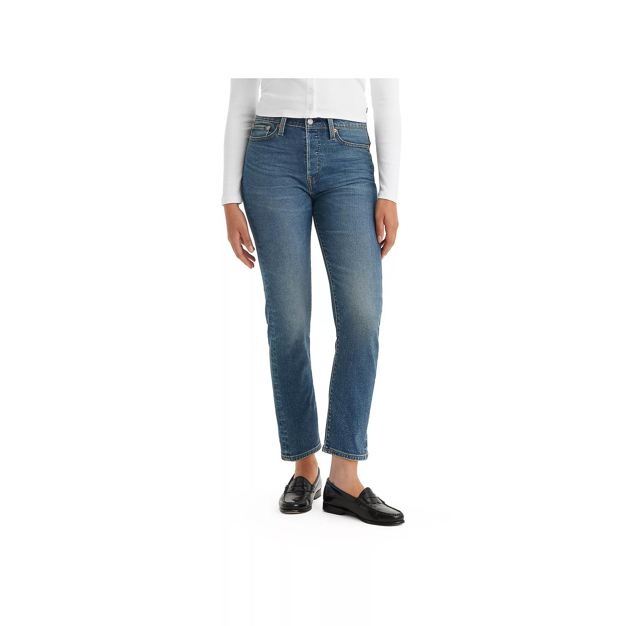 Levi's® Women's High-Rise Wedgie Straight Cropped Jeans 27: Heavyweight Denim, Stretch, 28" Inseam Product Image