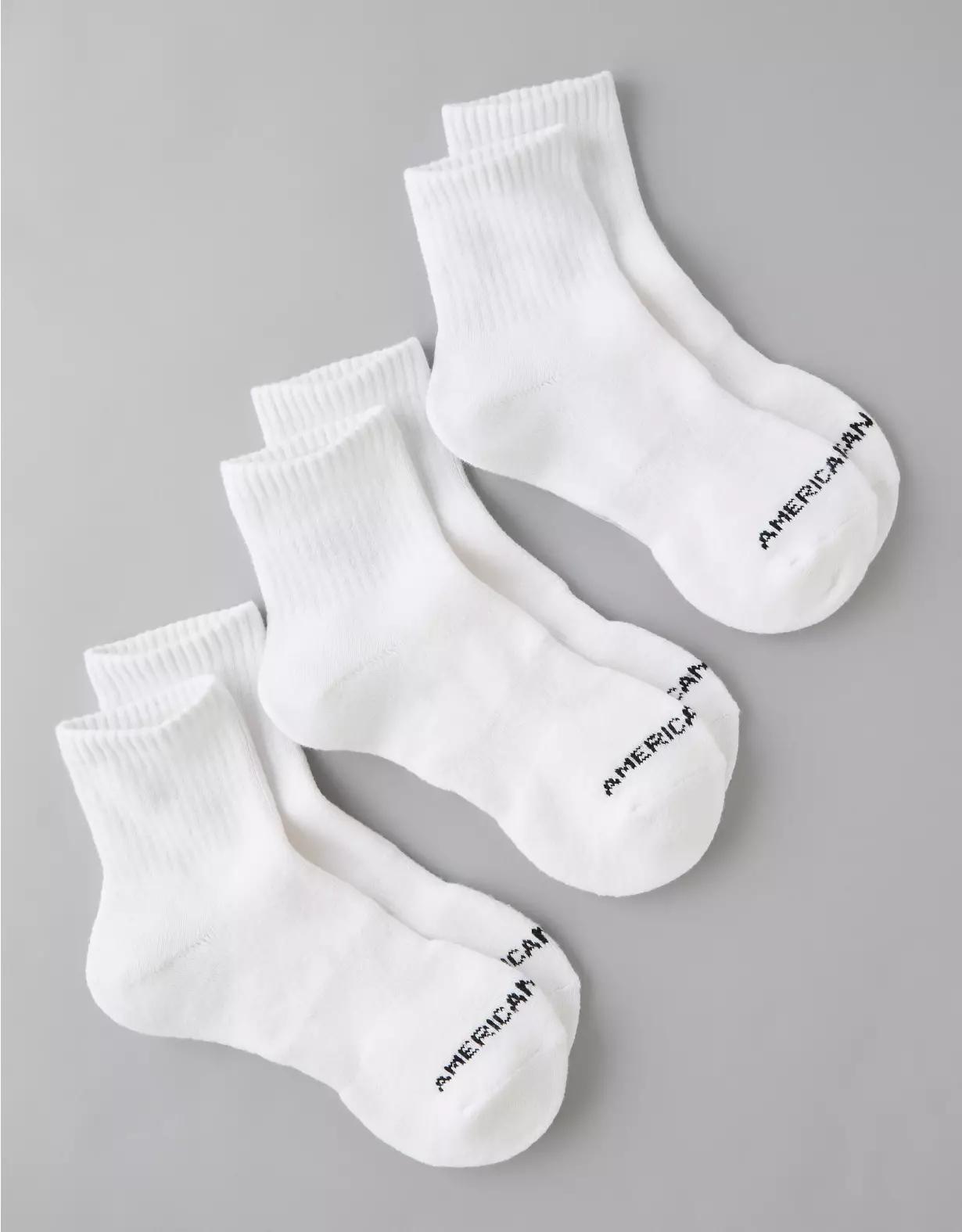AE Quarter Crew Socks 3-Pack Product Image