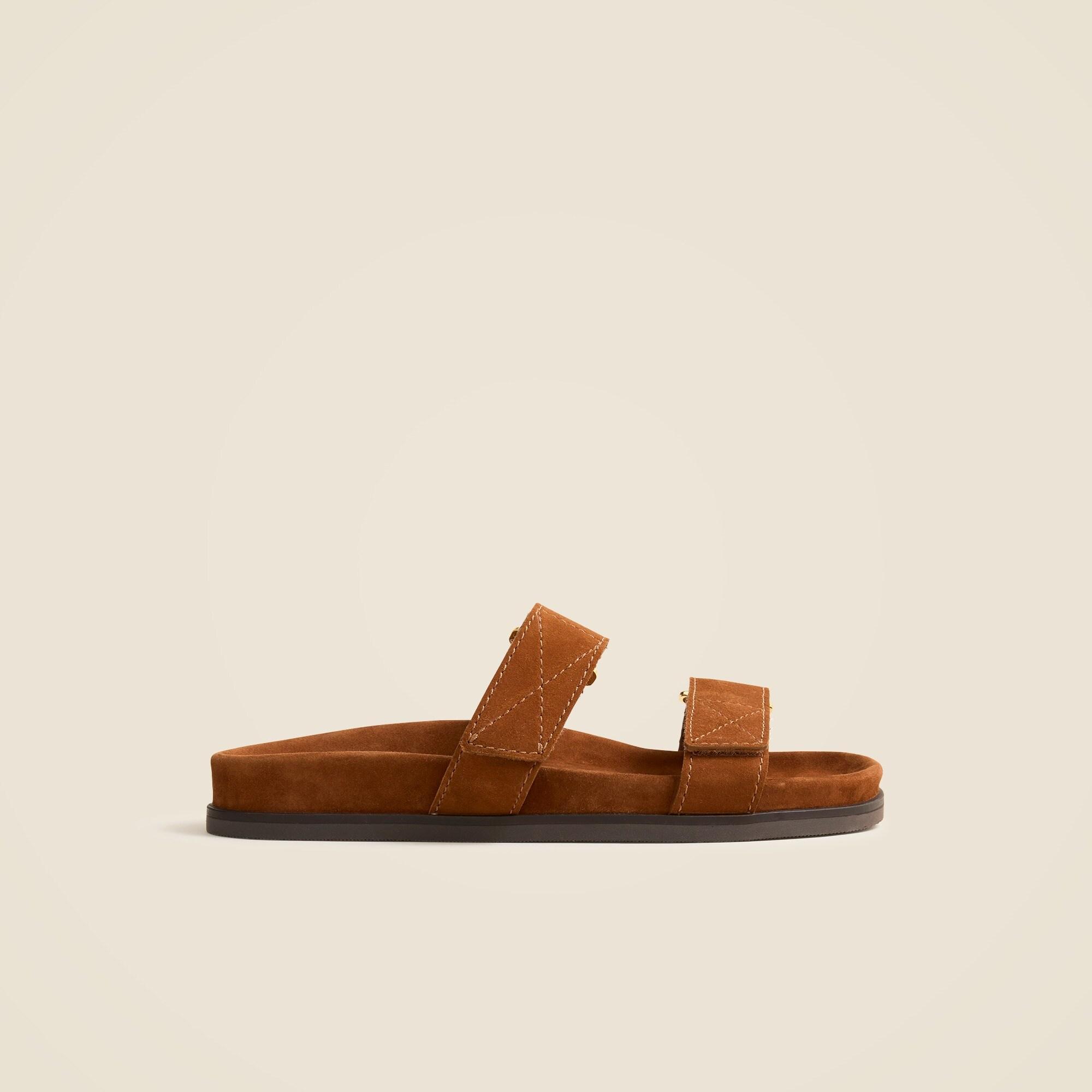 New Colbie wide-strap sandals in suede Product Image