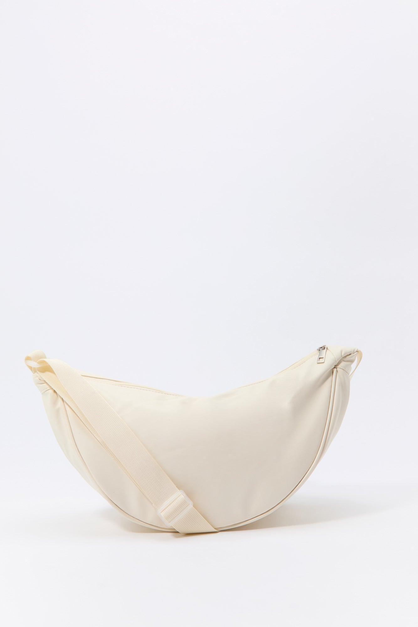 Faux Leather Half Moon Bag Female Product Image