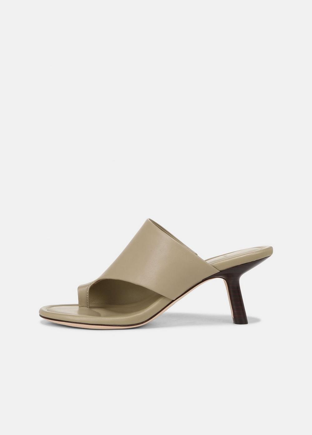 Womens Jasper Leather Heeled Sandal, Maple Wood, Size 9.5 Vince Product Image