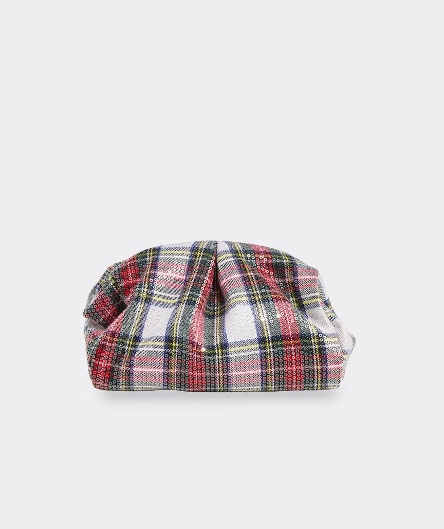 Glossy Tartan Clutch Product Image