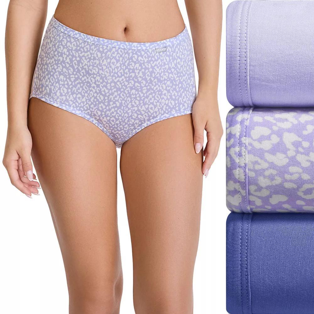 Women's Jockey® 3-pk. Supersoft Brief Panty Set 2073, Size: 8, Serene Leopard Product Image