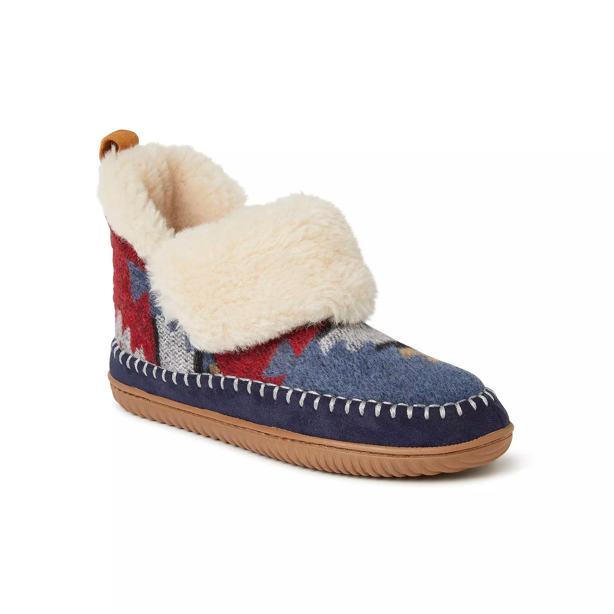 Alpine by Dearfoams Moritz Womens Bootie Slippers Blue Team Product Image