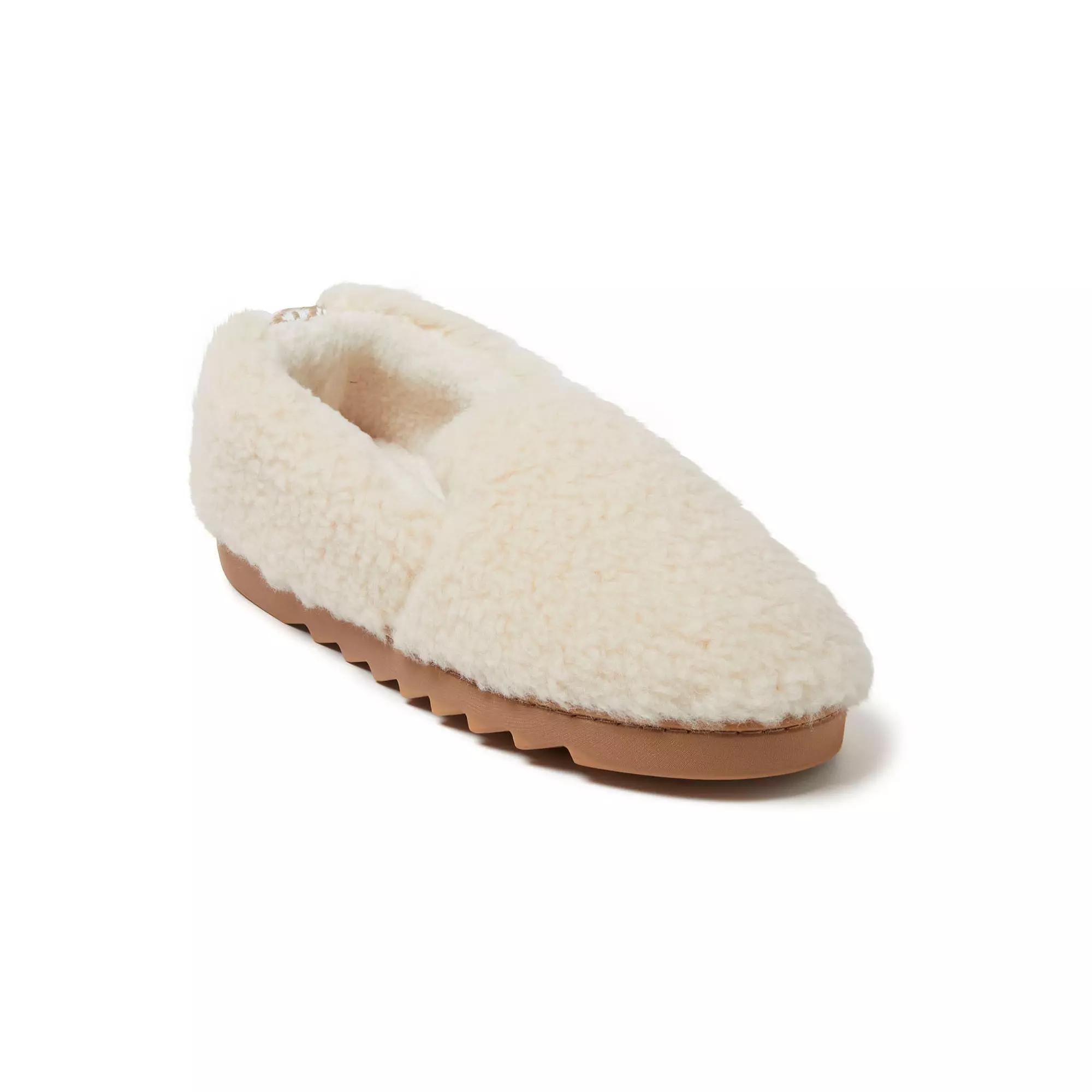 Dearfoams Candace Women's Teddy Slippers, Size: Small, Creme Brulee Product Image