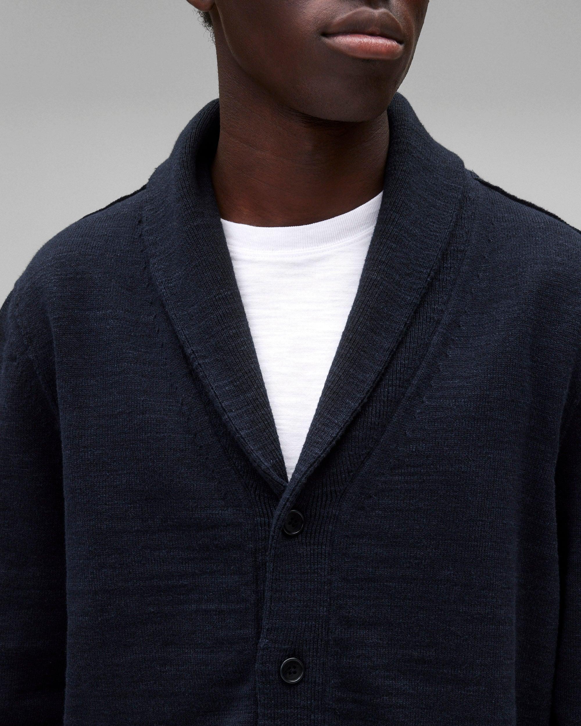 Cotton Slub Laurel Shawl Cardigan Male Product Image