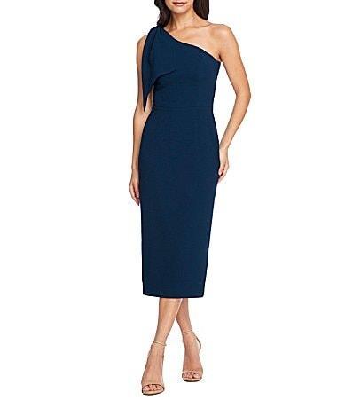 Dress the Population Tiffany One Shoulder Midi Dress Product Image