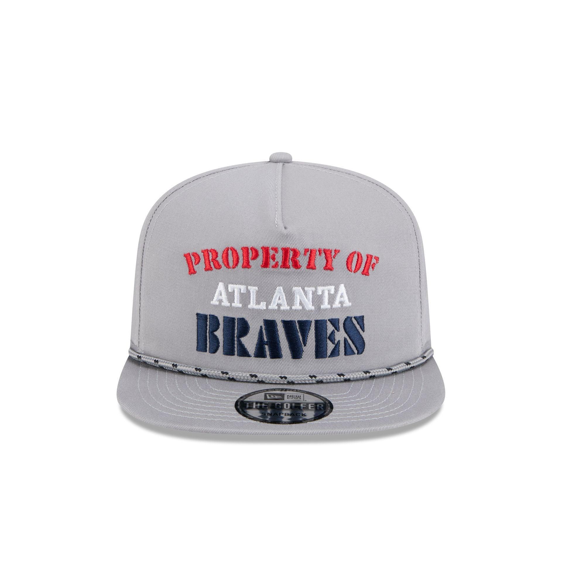 Atlanta Braves Vintage Gray Rope Golfer Hat Male Product Image