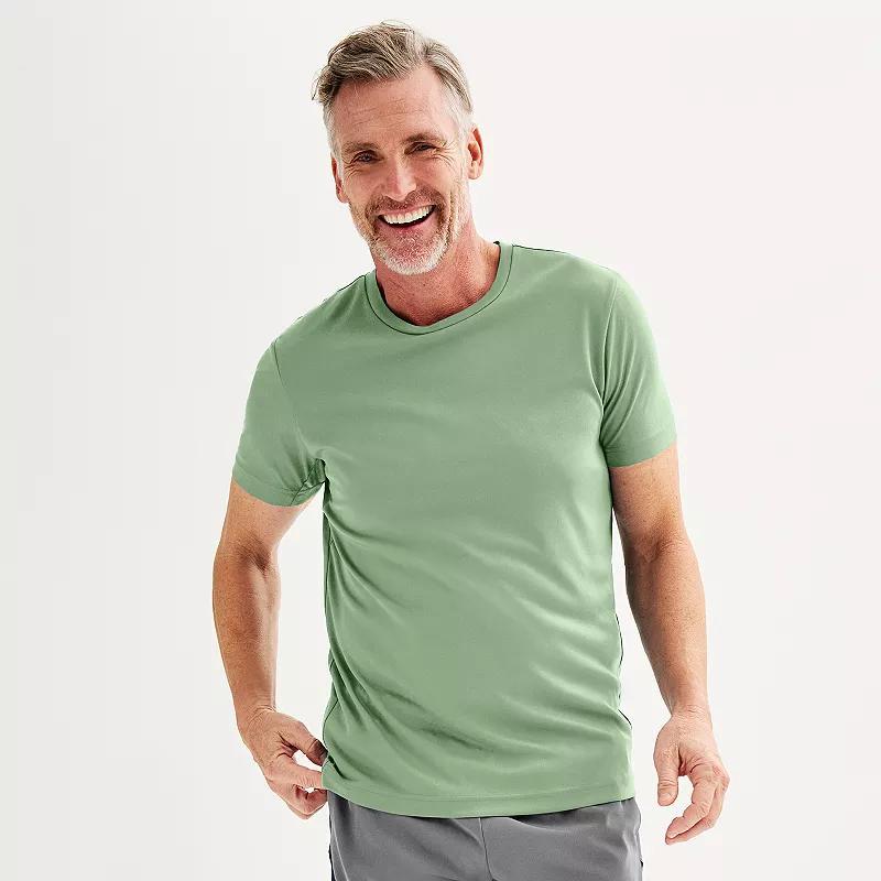 Men's Tek Gear® Dry Tek Tee, Size: Large, Hawk Grey Product Image