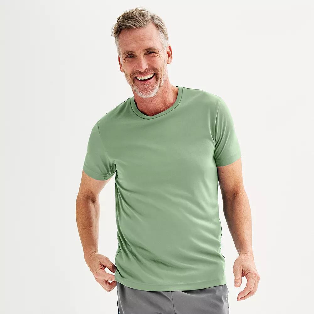 Men's Tek Gear® Dry Tek Tee, Size: Large, Hawk Grey Product Image