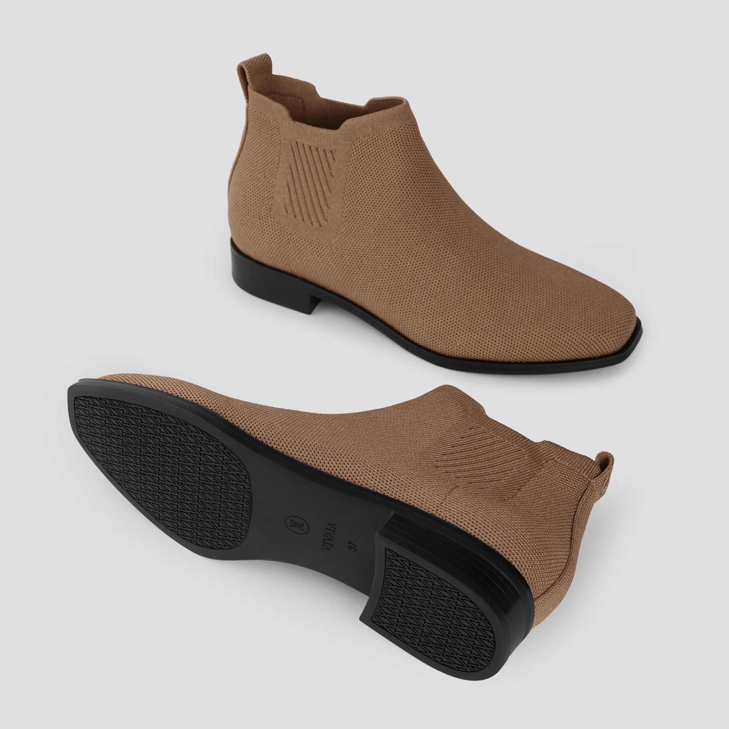 Square-Toe Water-Repellent Ankle Boots (Ryan Pro) Product Image