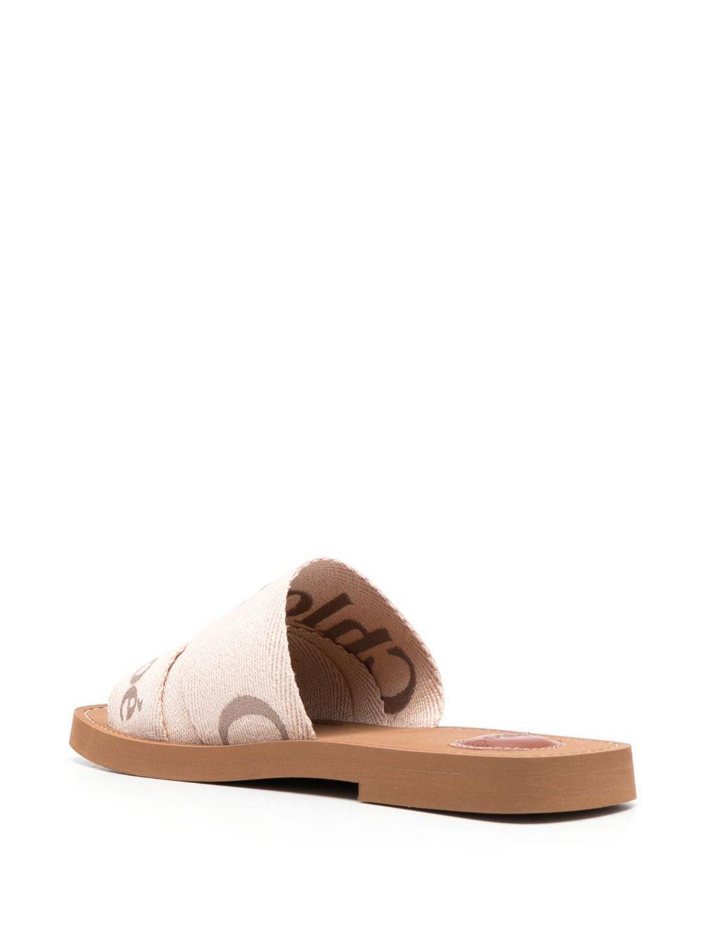 logo-embroidered slip-on sandals Product Image