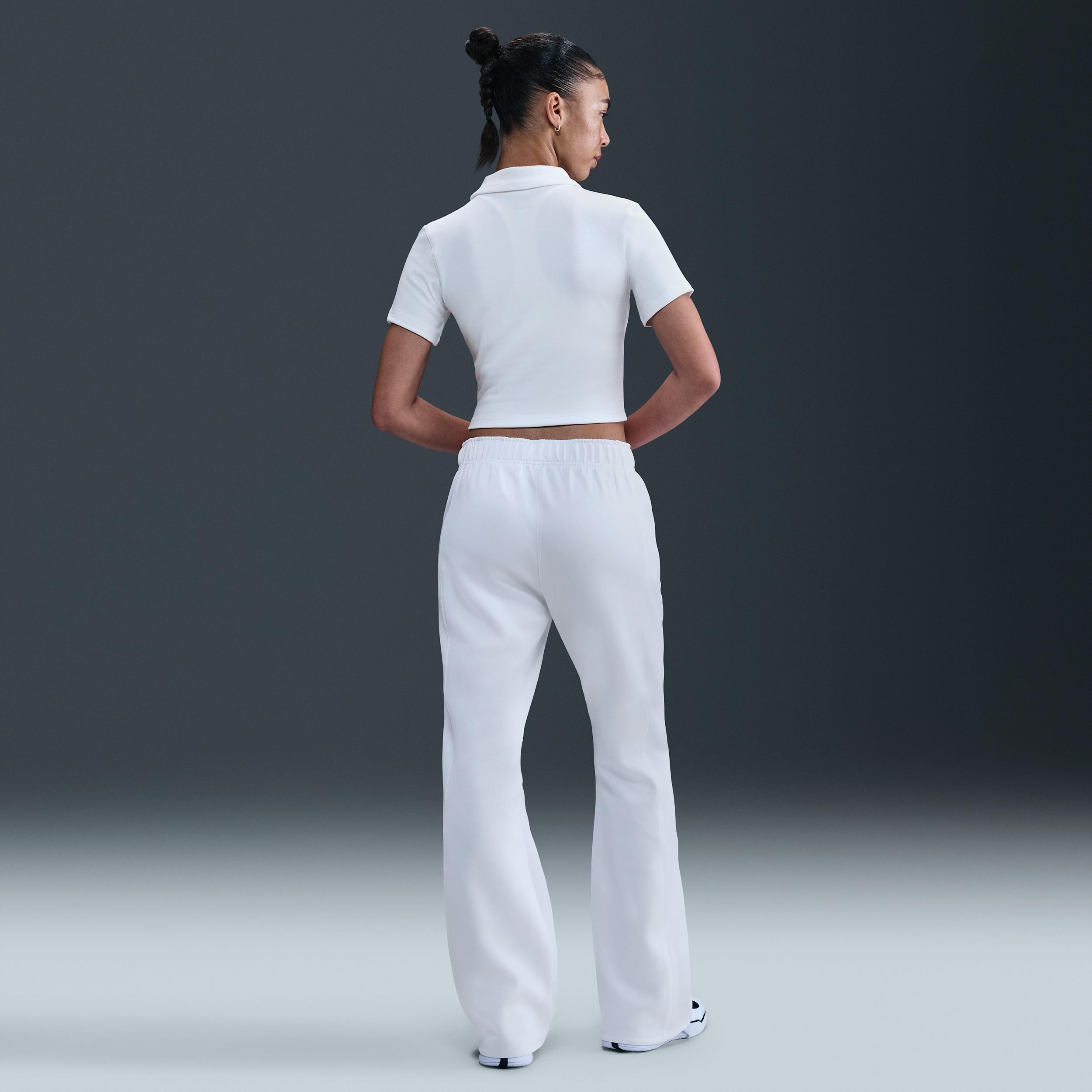 Nike Women's Court Heritage Short-Sleeve Cropped Tennis Polo Product Image