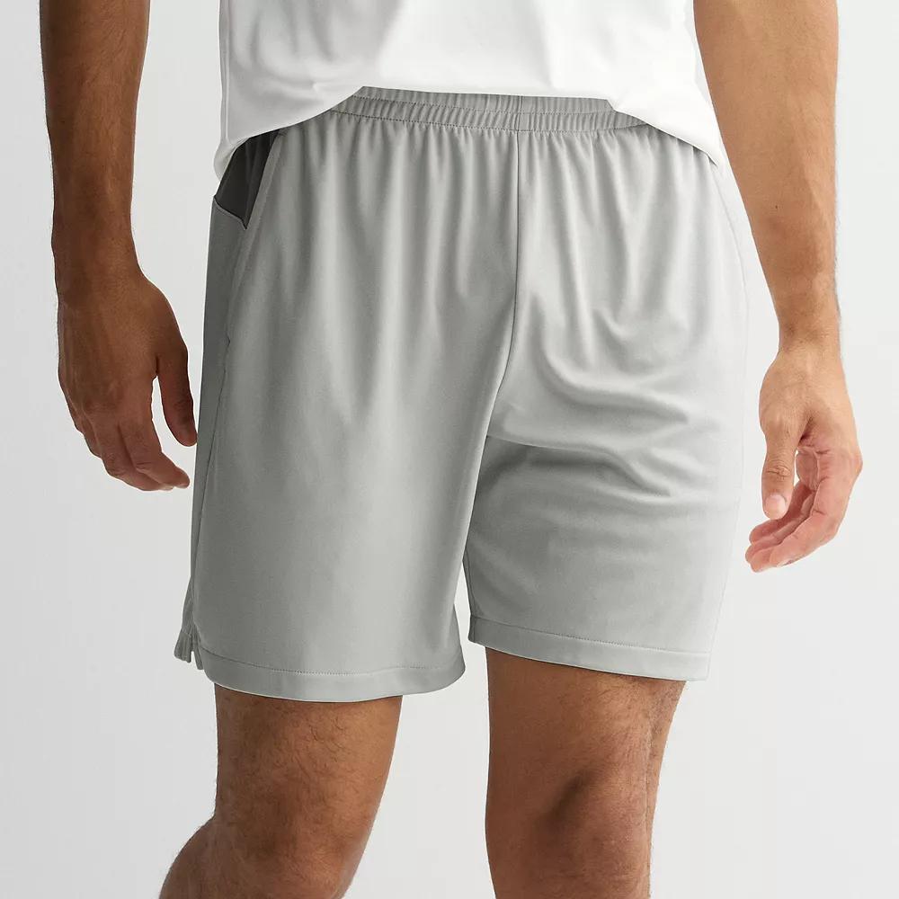 Men's Tek Gear® 7 in. Dry Tek Shorts, Size: Small, Silver Spring Product Image