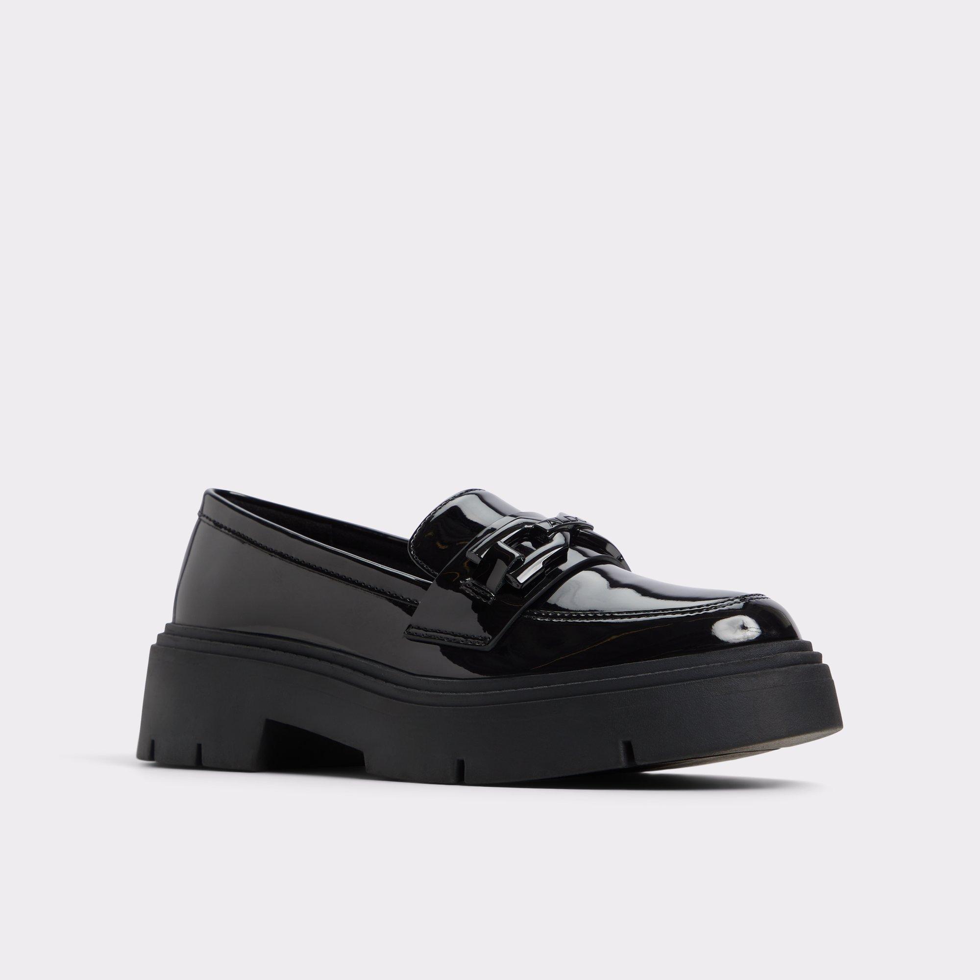 Mazey Black Synthetic Patent Women's Loafers & Oxfords | ALDO US Product Image