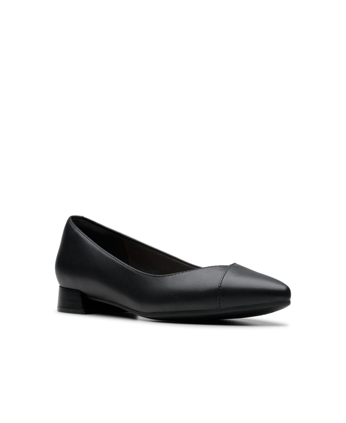 Clarks® Natalyn Wish Women's Leather Slip-On Loafer Shoes, Size: 6.5, Black Product Image