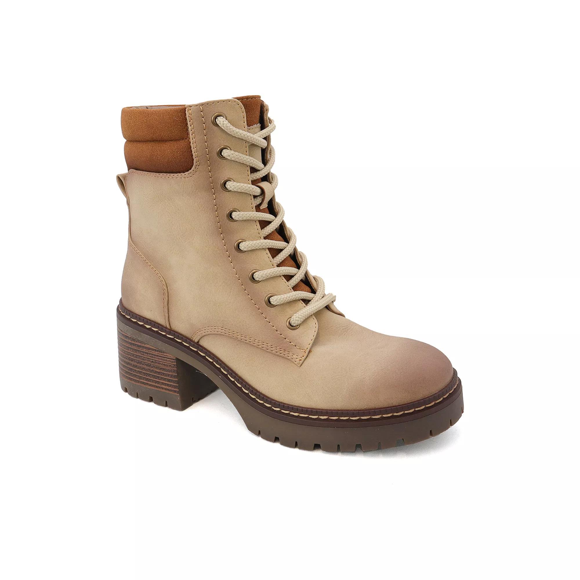 Yoki Jolene Western Lug Sole Women's Boots, Size: 8.5, Brown Product Image