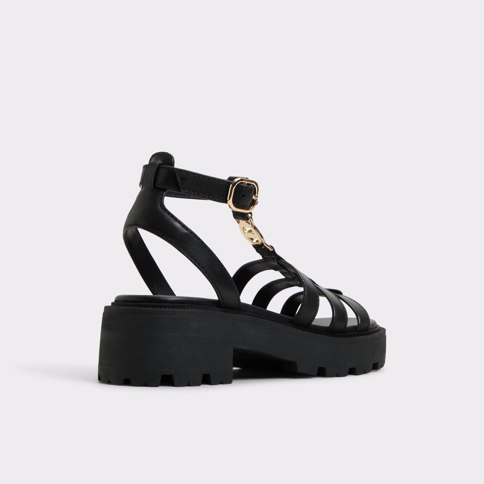 ALDO Lamington - Women's Strappy Sandal Sandals - Black, Size 7 Product Image