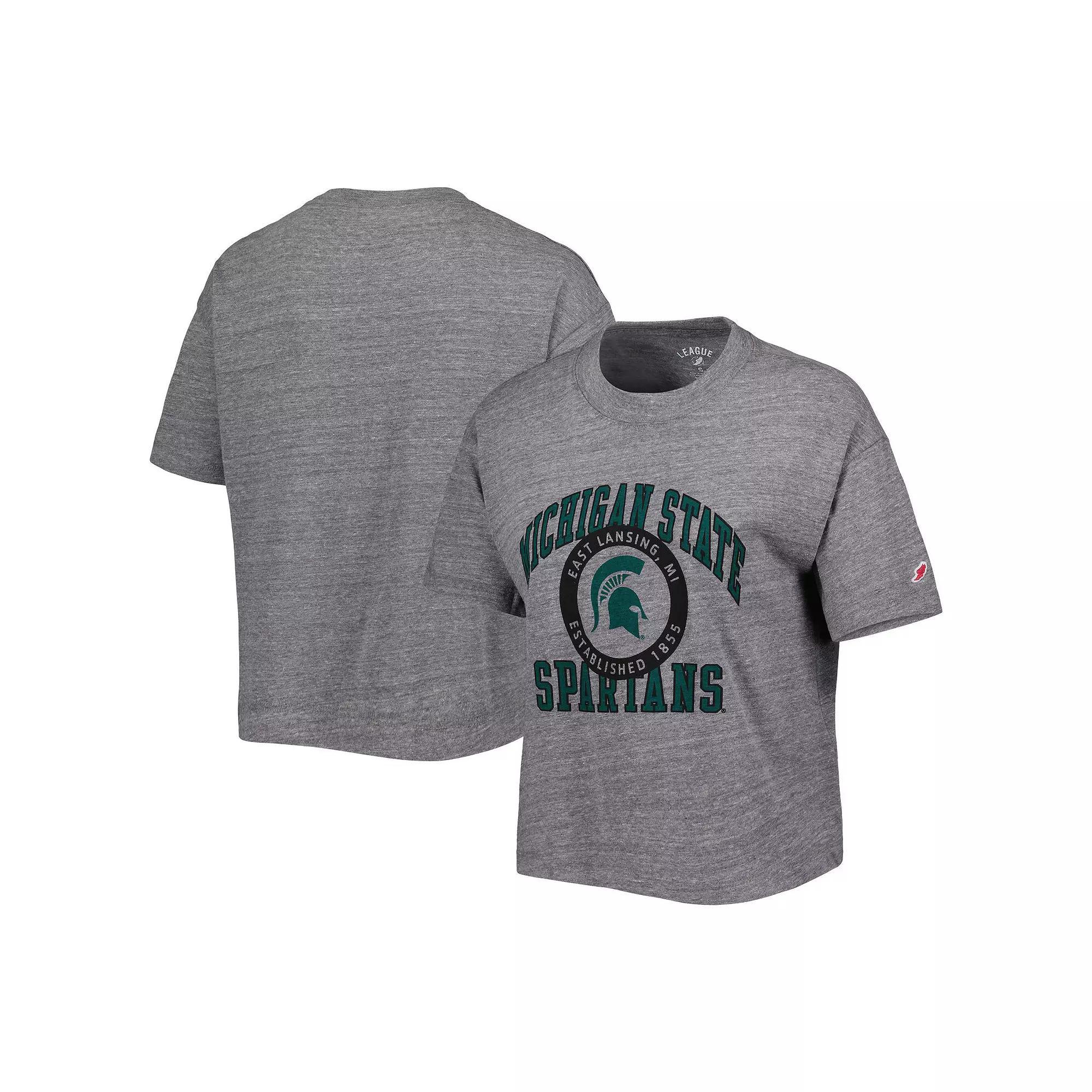 Womens League Collegiate Wear Heather Gray Michigan State Spartans Product Image