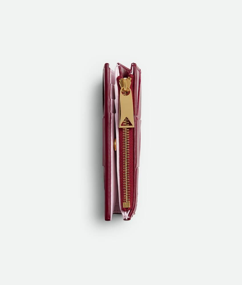 Women's Cassette Small Bi-Fold Wallet in Dark red / Bliss washed Product Image