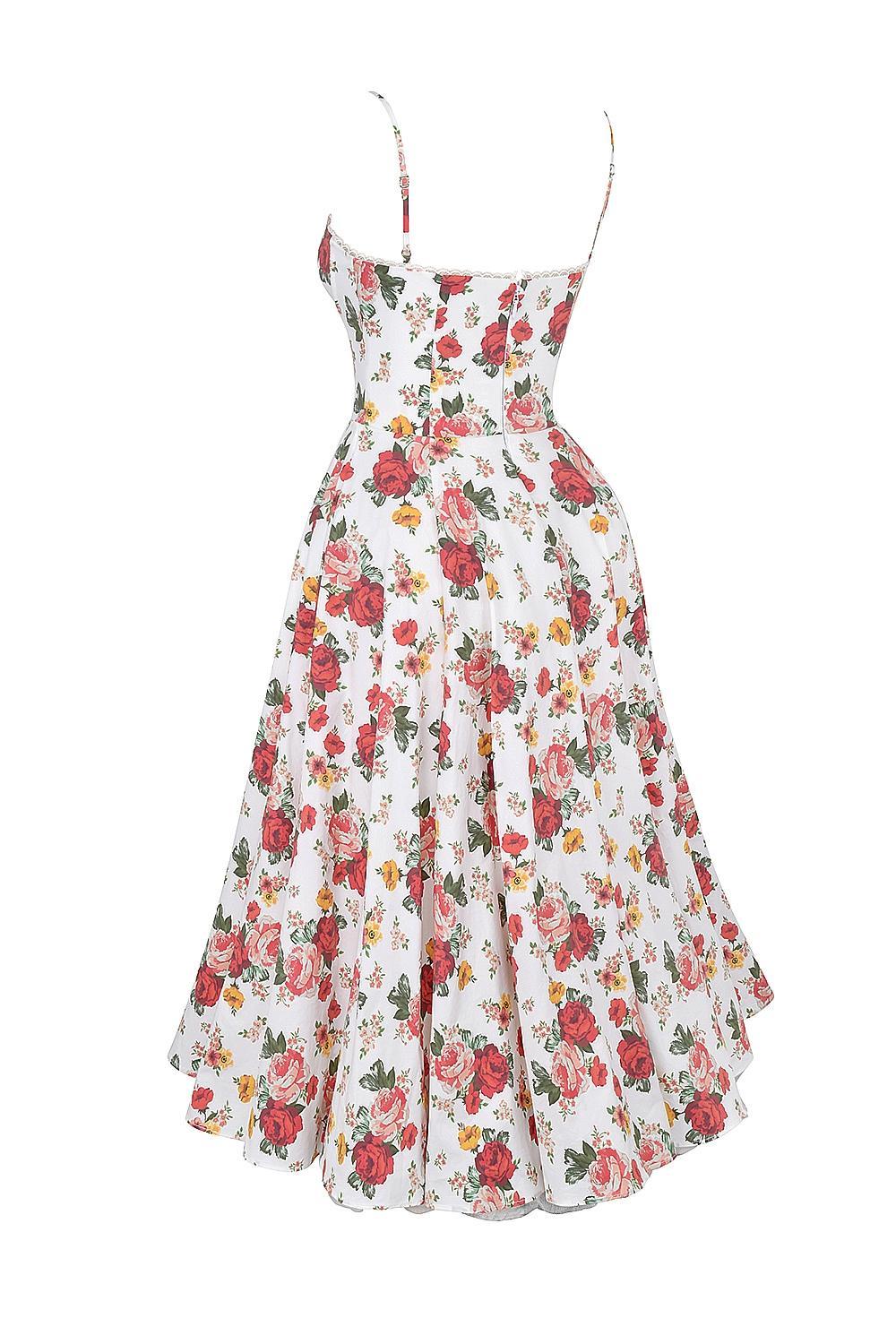 Minimoiselle  italian rose print tulle mini dress Product Image