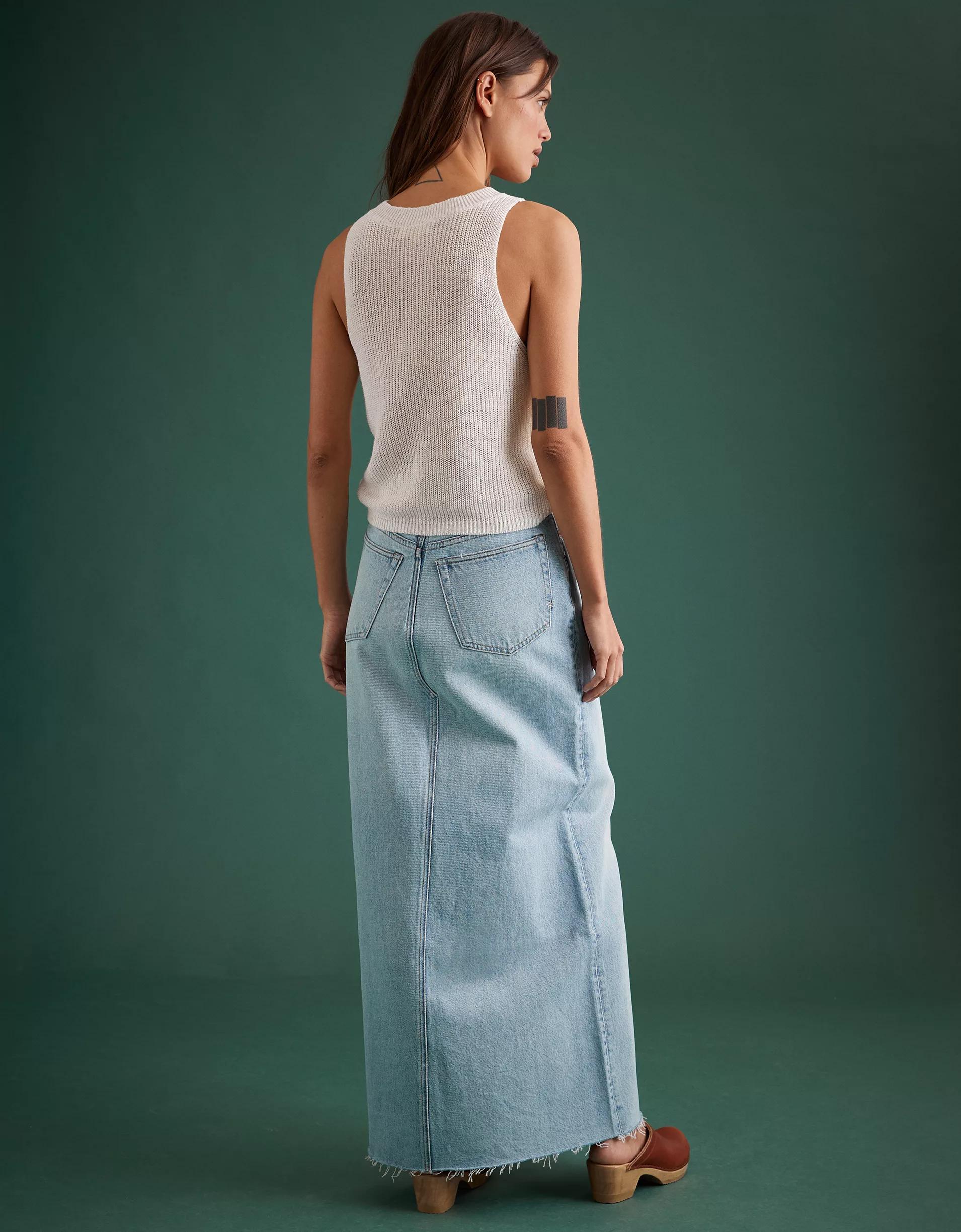 AE77 Premium Linen Sweater Tank Top Product Image