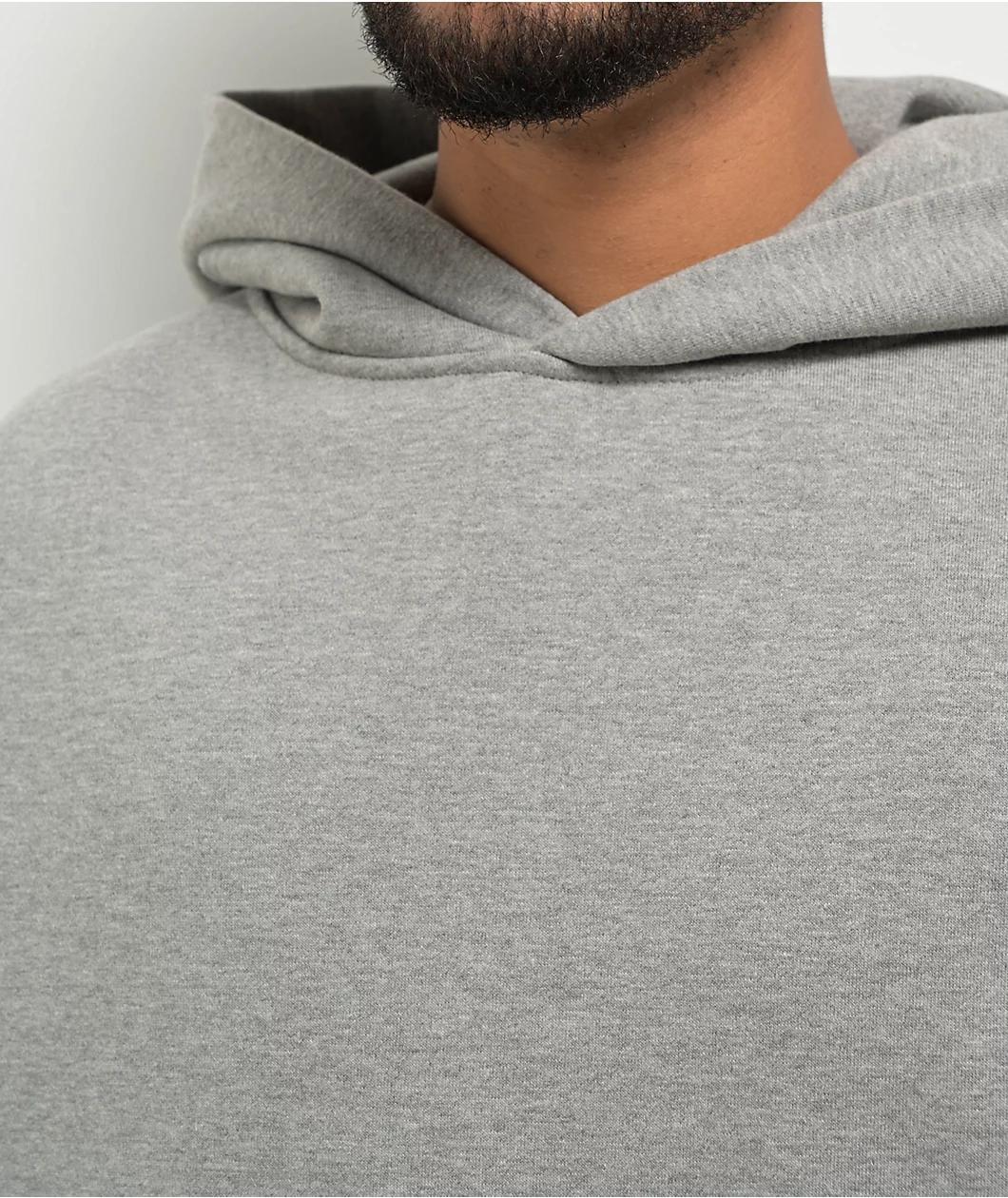 Shaka Wear Essential Super Heavyweight Heather Grey Hoodie Product Image