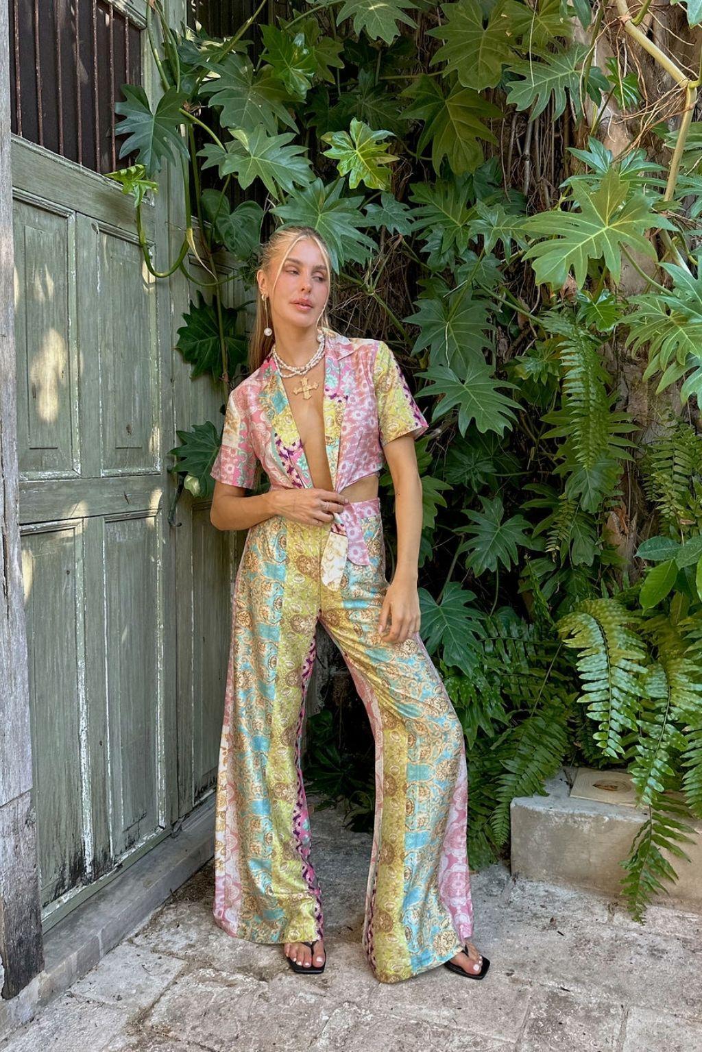 Coral Cove Floral Tie Top Product Image