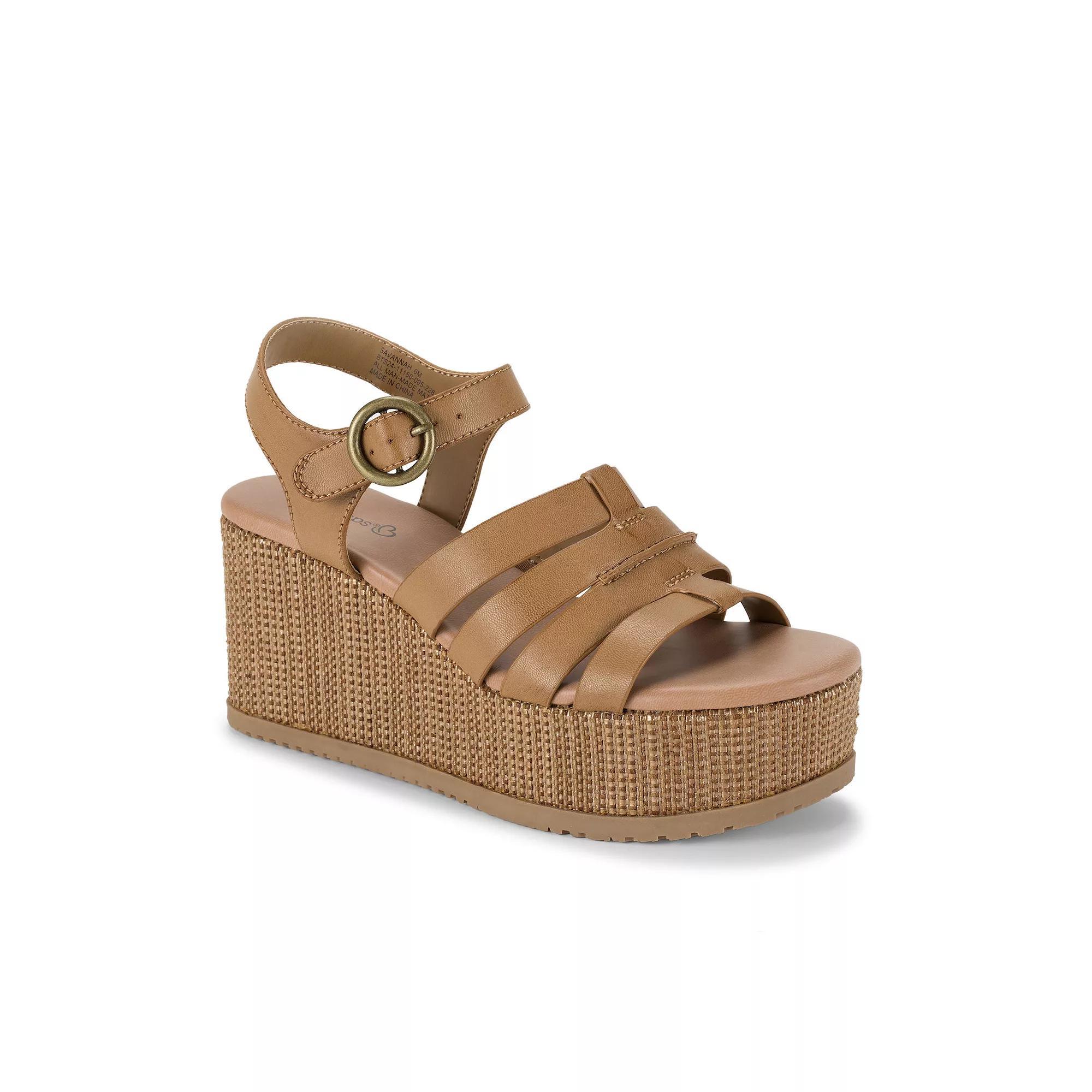 Baretraps Savannah Women's Wedge Sandals, Size: 7, Caramel Product Image