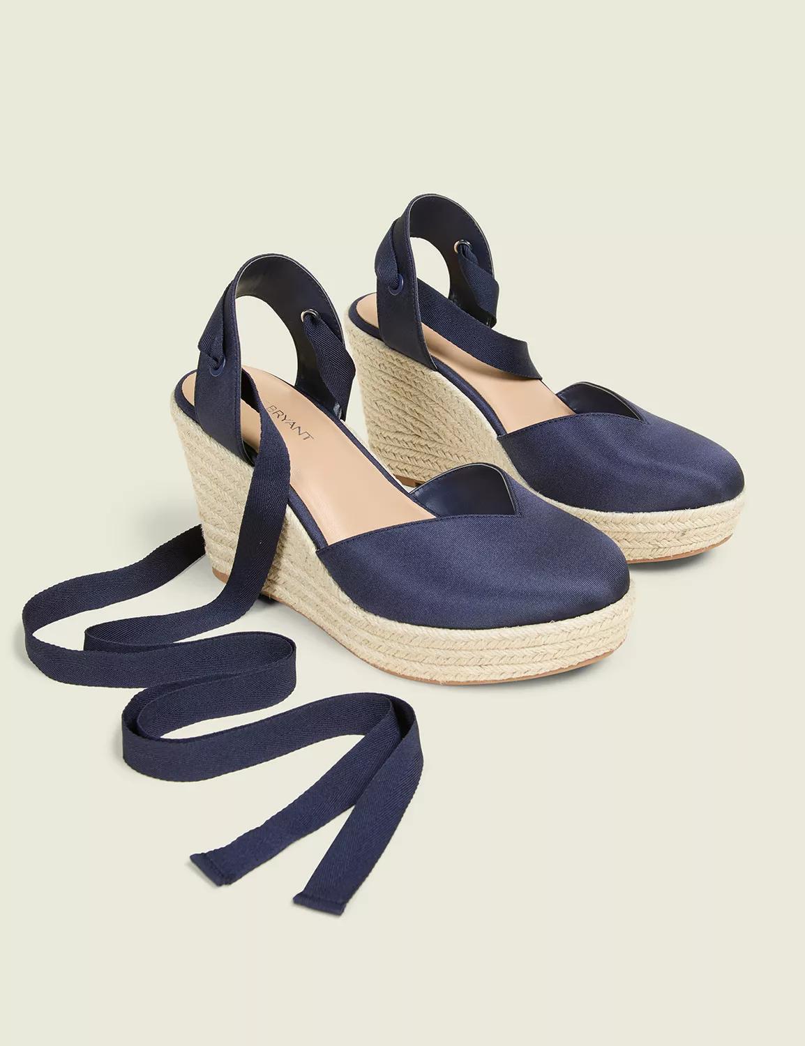 Dream Cloud Ankle-Tie Espadrille Wedge Product Image