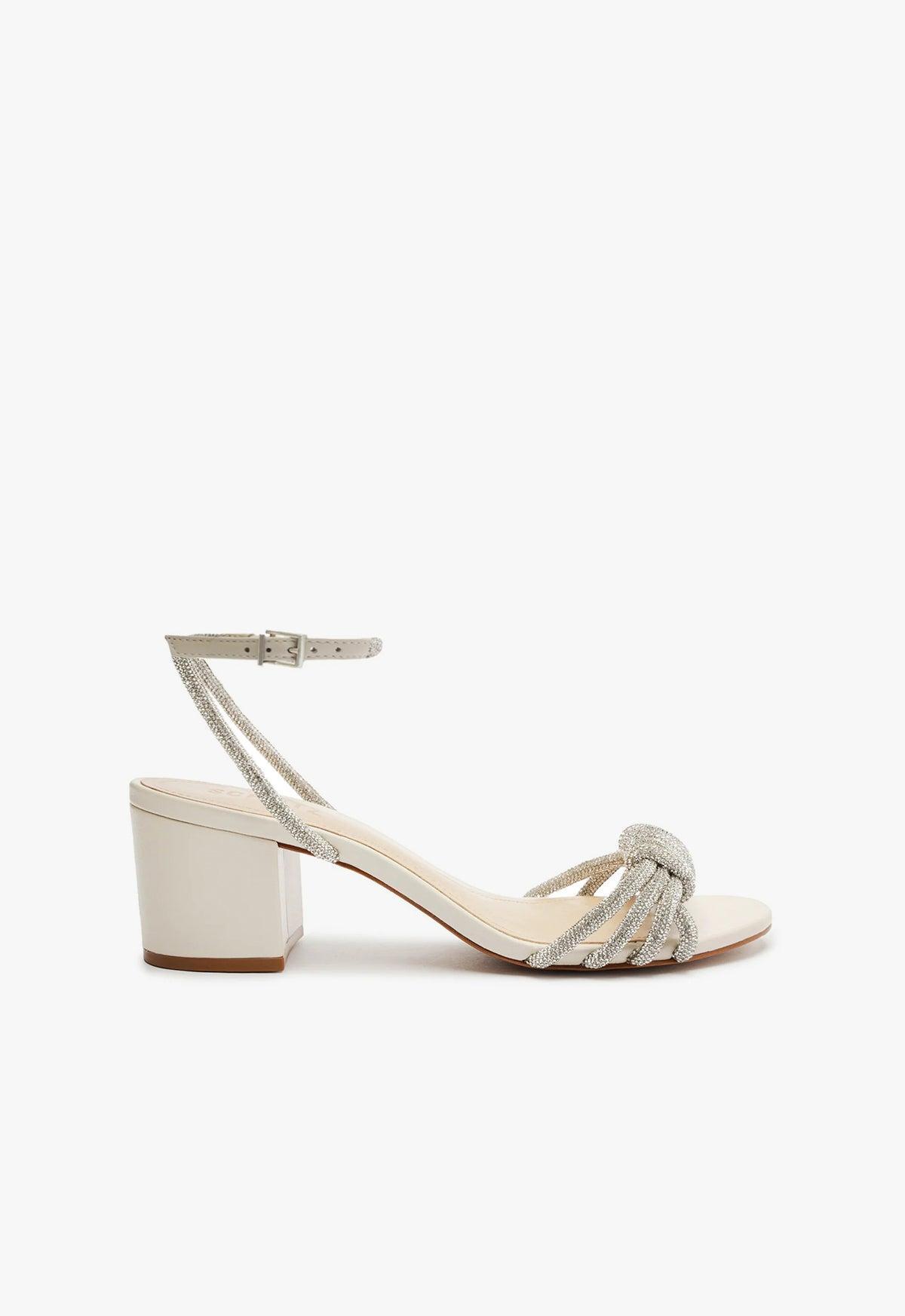 Jewell Mid Block Leather Sandal Product Image