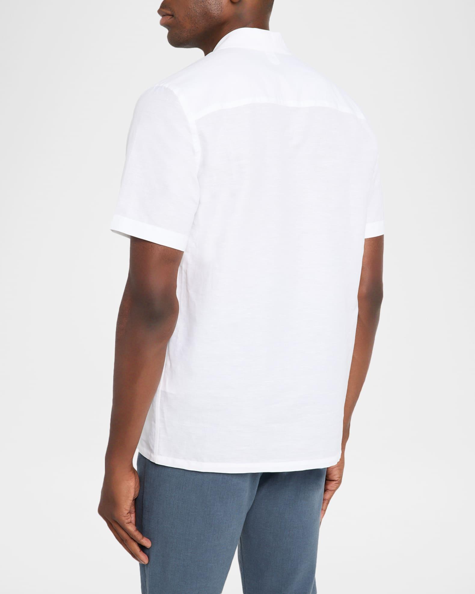 Men's Linen and Cotton Pocket Camp Shirt Product Image